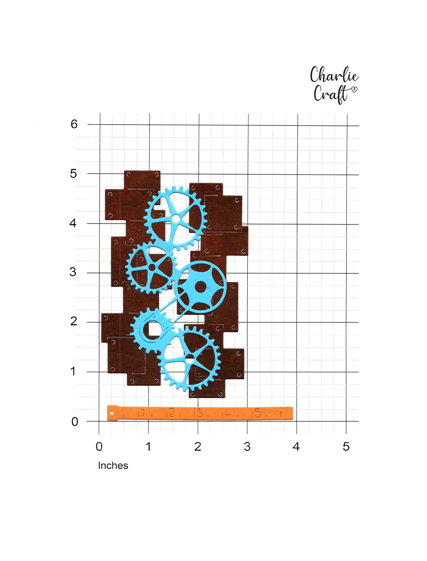 Gears Blocks and Tape - 3 Piece Set