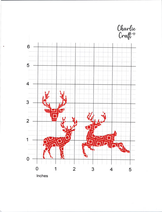 Reindeer 3 Ways - 3 Piece Set