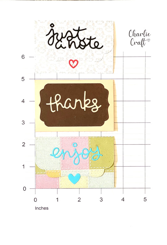Gift Card Envelope - 7 Piece Set