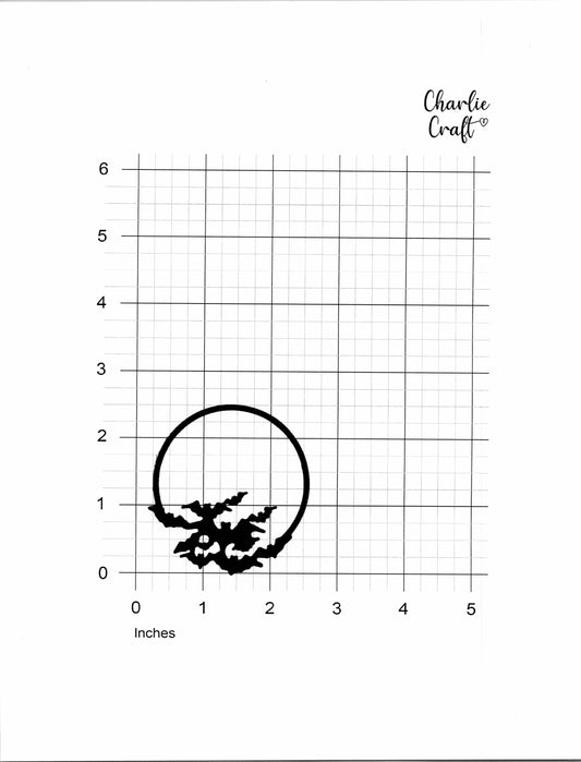Batty Circle - 2.5" x 2.5"