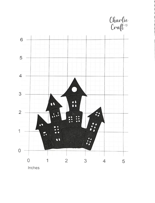 Haunted House - 4" x 3.75"